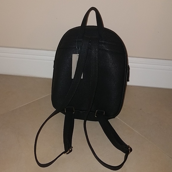 Reaction Kenneth Cole Gold Studded Black Backpack - Picture 2 of 3